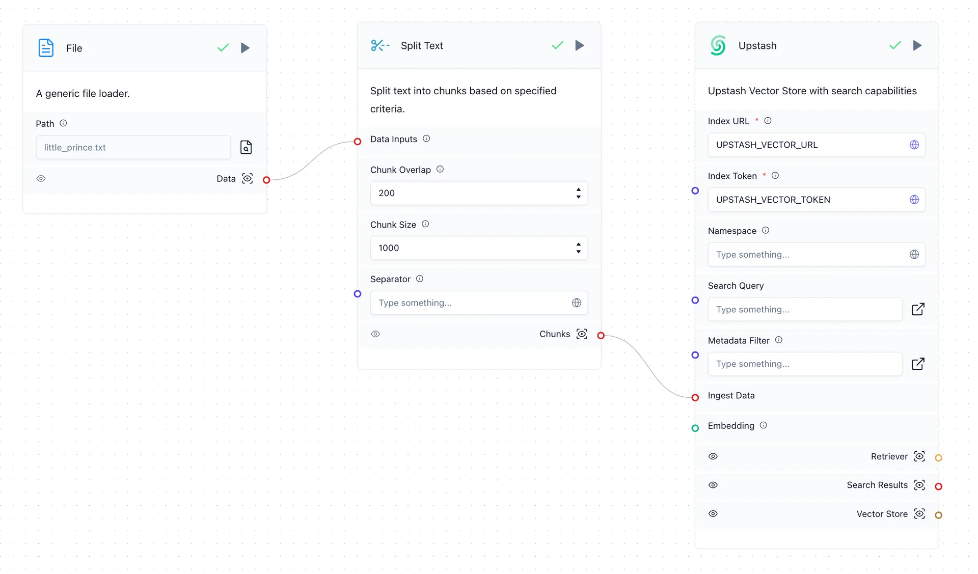 Insert workflow in Langflow
